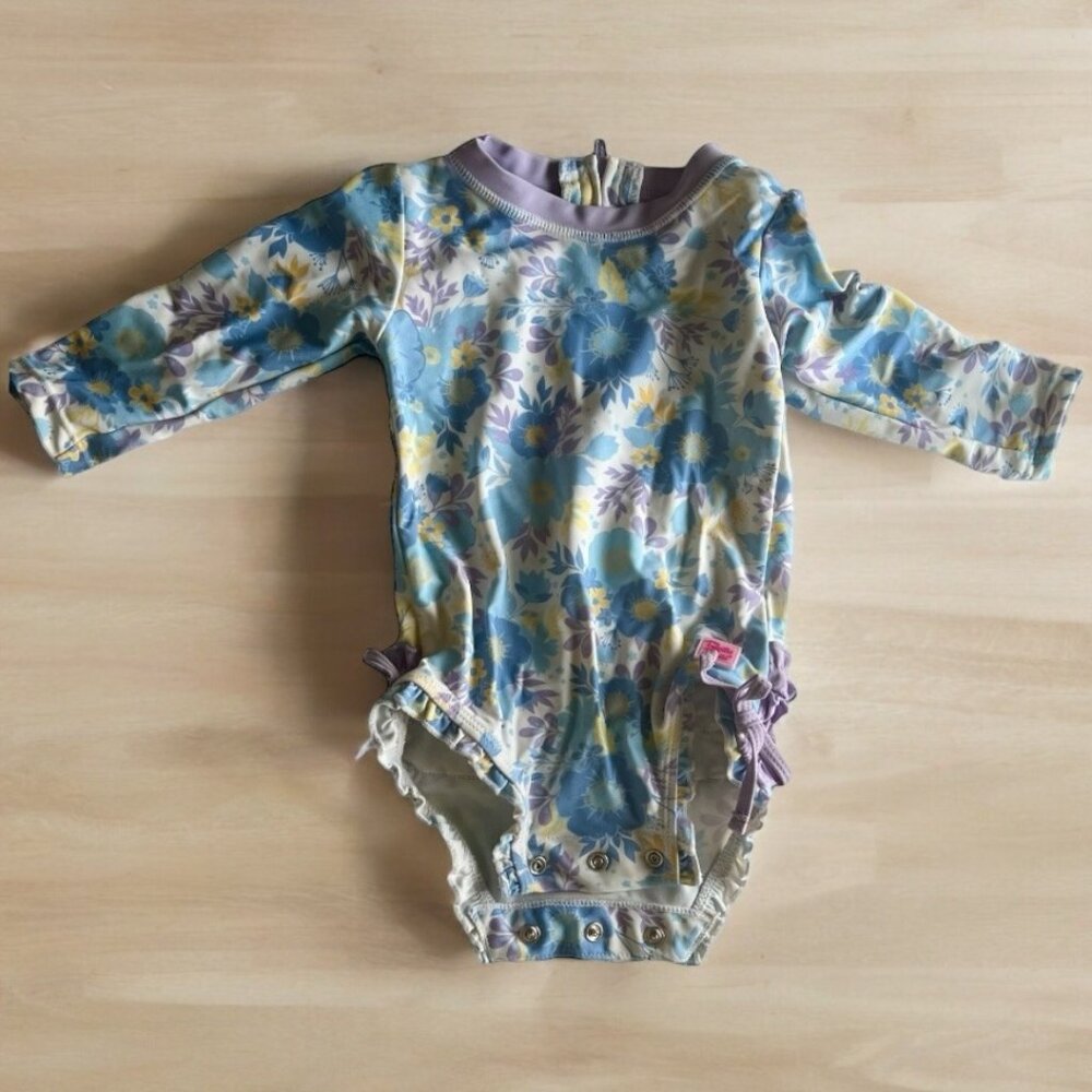 Ruffle Butts Long Sleeve Swim Suit